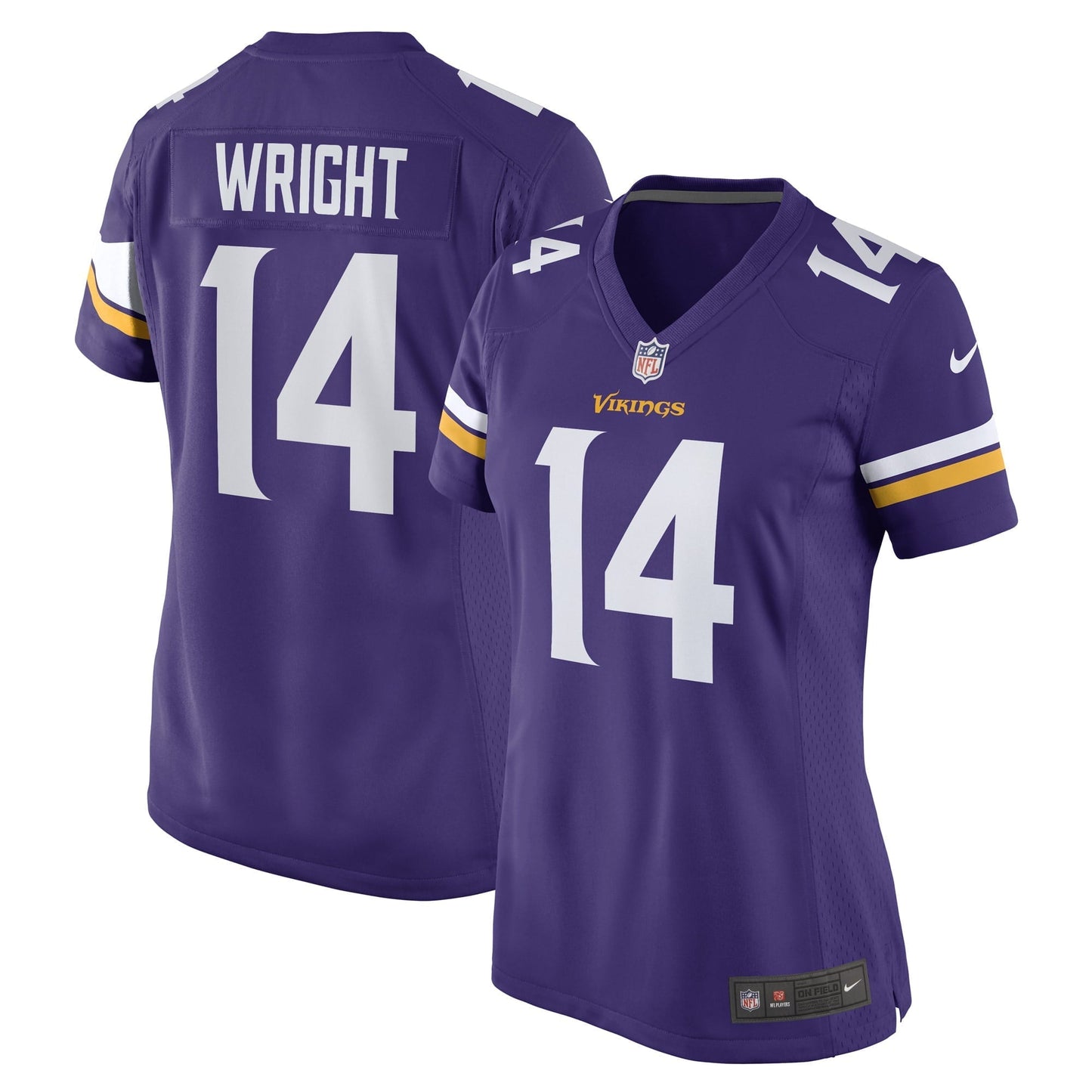 Women's Nike Ryan Wright Purple Minnesota Vikings Game Player Jersey