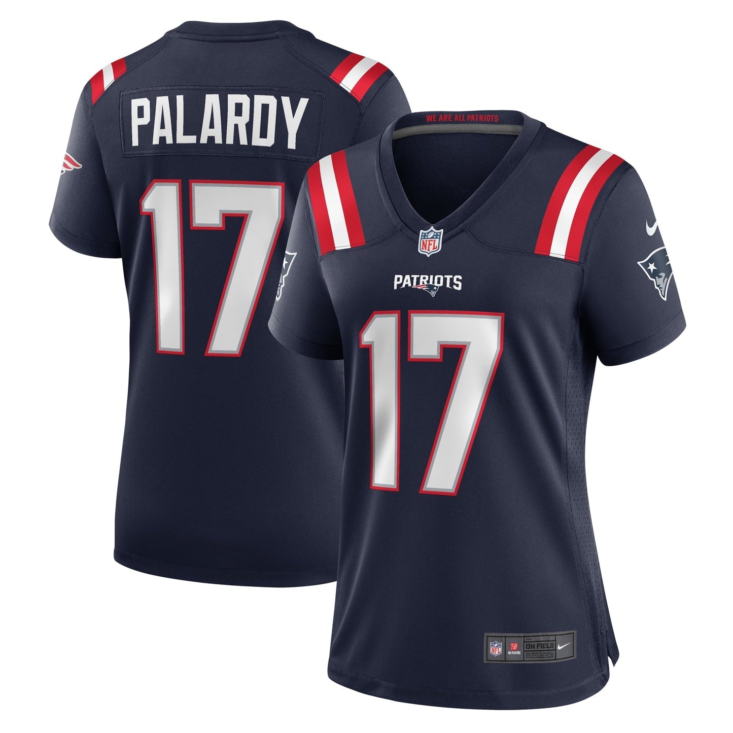 Women's Nike Michael Palardy Navy New England Patriots Home Game Player Jersey