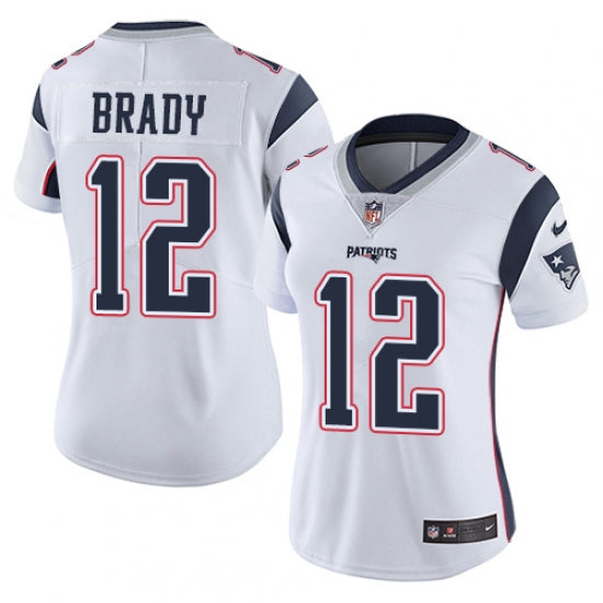 Women's New England Patriots Tom Brady Limited Player Jersey White