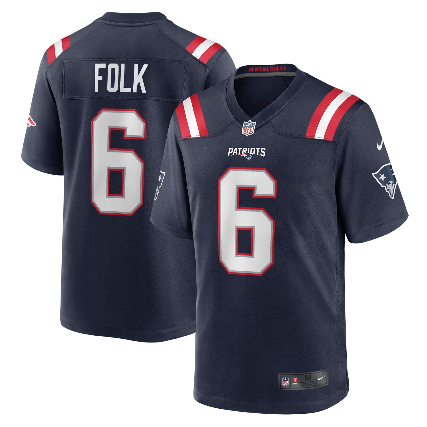 Nick Folk New England Patriots Nike Game Jersey - Navy