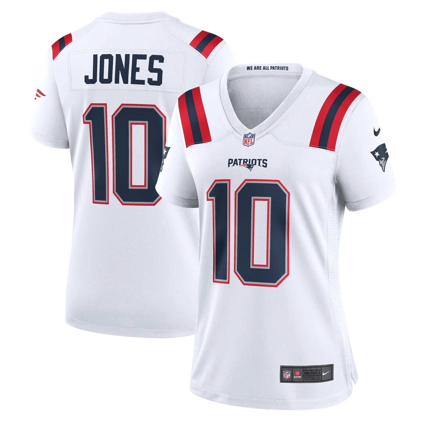 Women's Nike Mac Jones White New England Patriots Player Game Jersey