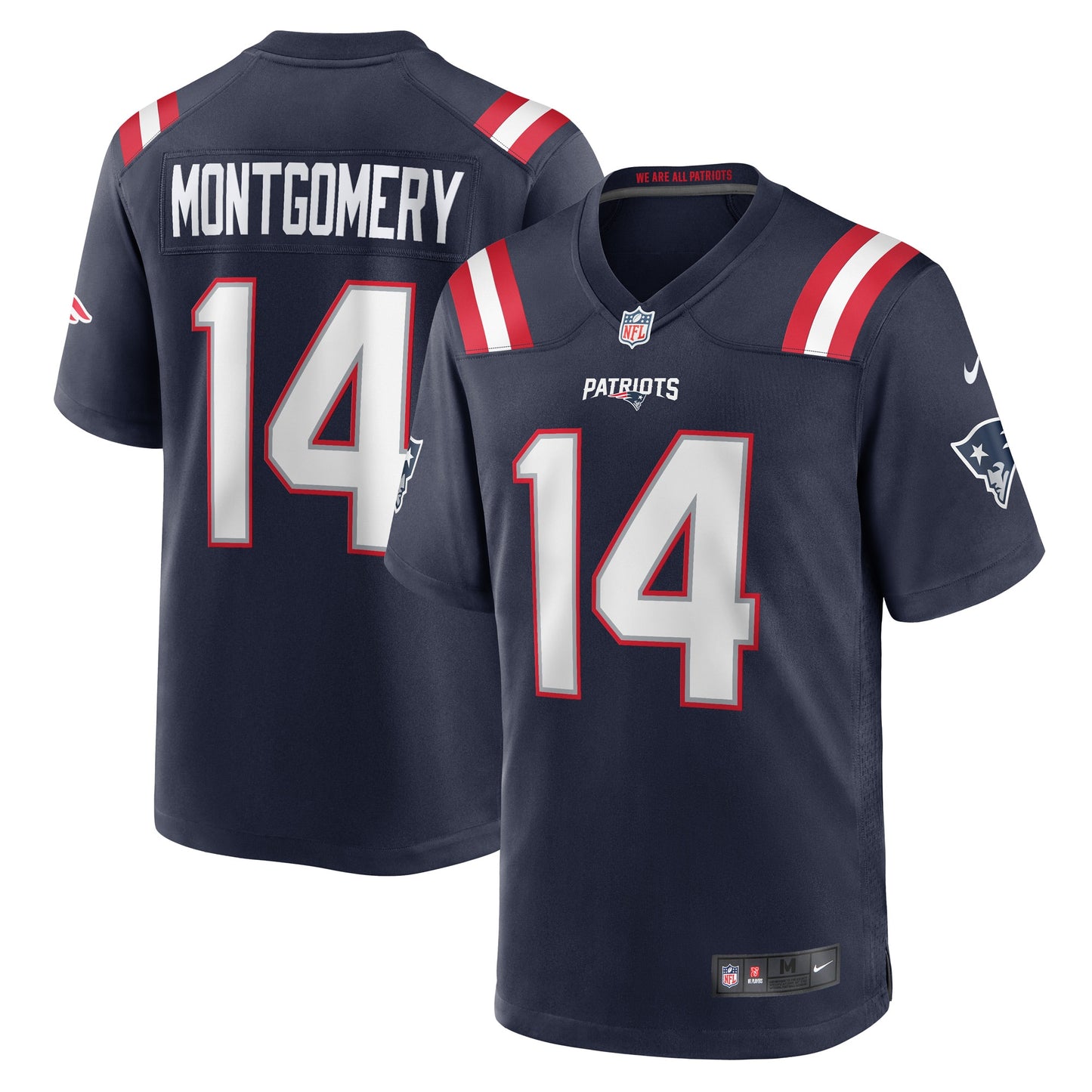 Ty Montgomery New England Patriots Nike Player Game Jersey - Navy