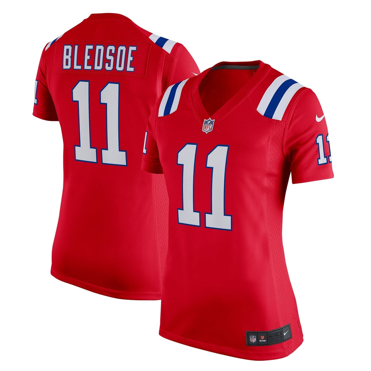 Women's Nike Drew Bledsoe Red New England Patriots Retired Game Jersey
