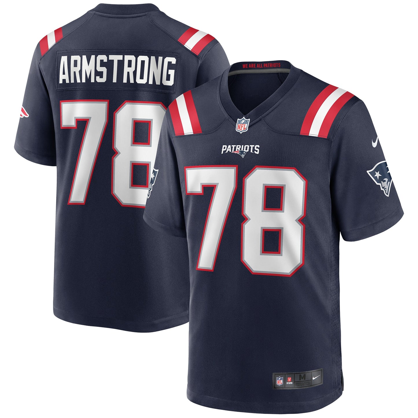 Bruce Armstrong New England Patriots Nike Game Retired Player Jersey - Navy