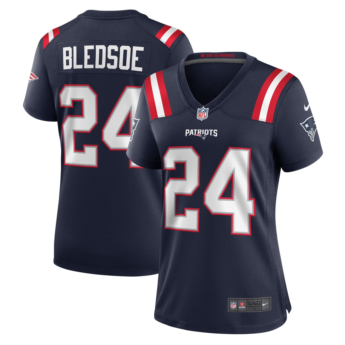 Joshuah Bledsoe New England Patriots Nike Women's Game Player Jersey - Navy
