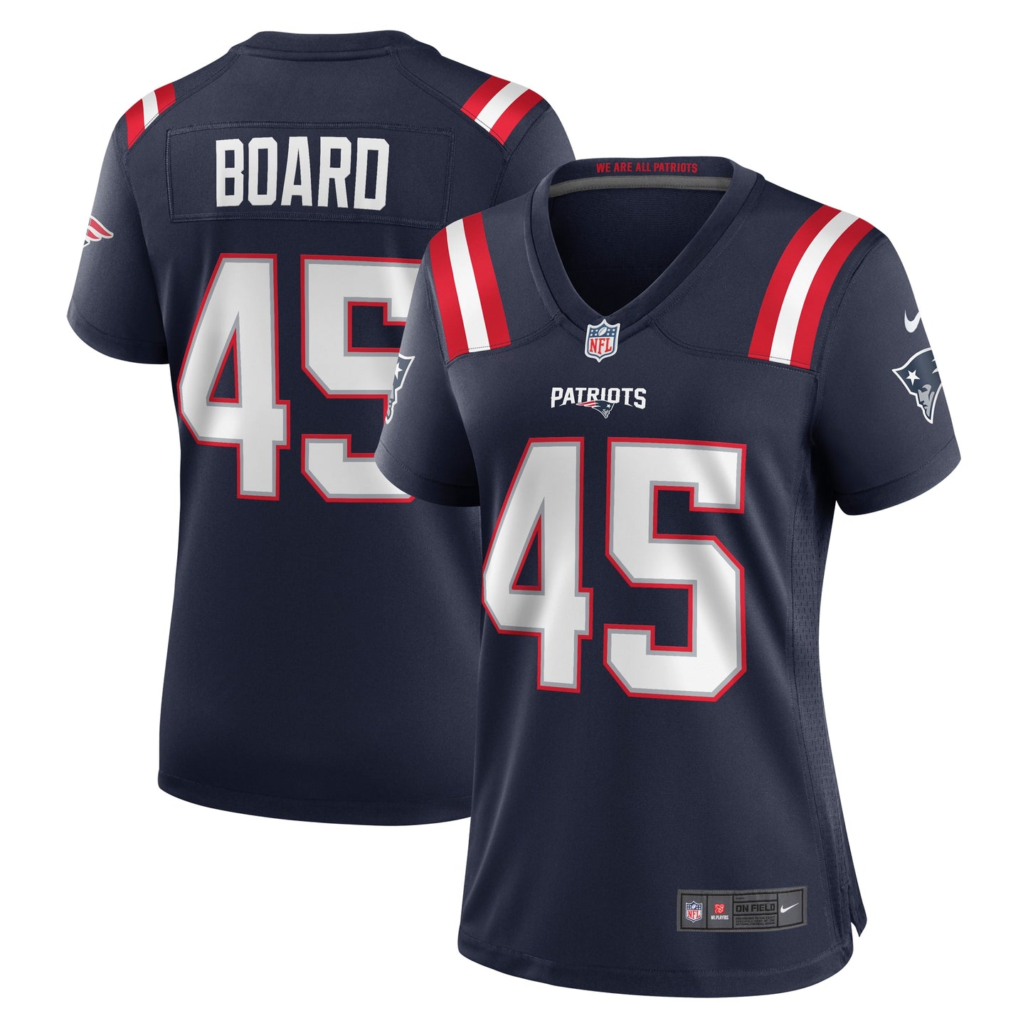 Chris Board New England Patriots Nike Women's Game Player Jersey - Navy