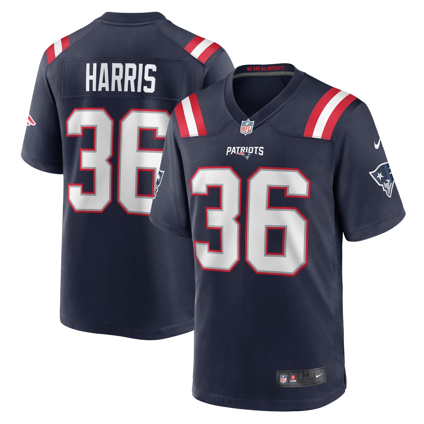 Kevin Harris New England Patriots Nike Game Player Jersey - Navy