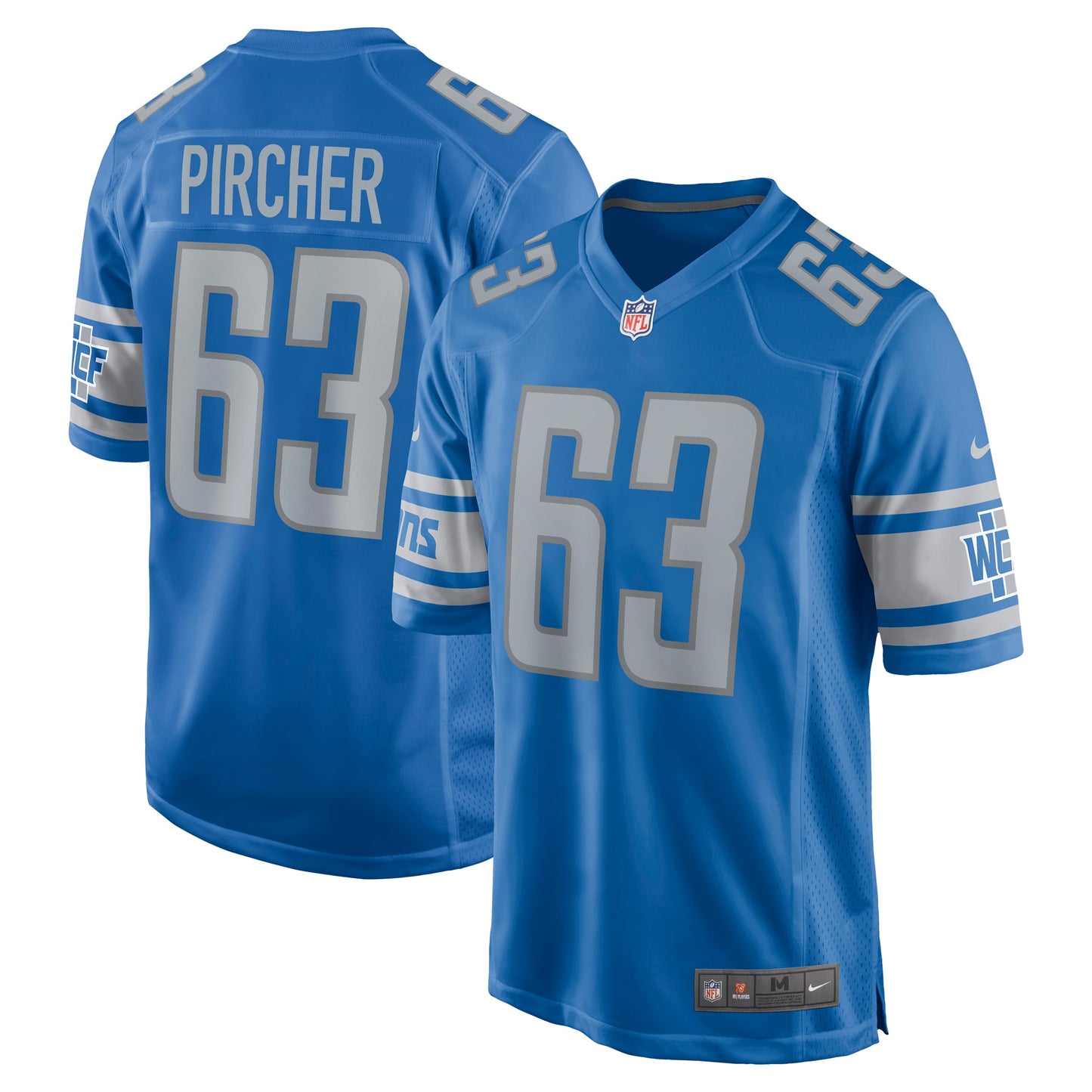Max Pircher Detroit Lions Nike Team Game Jersey - Blue