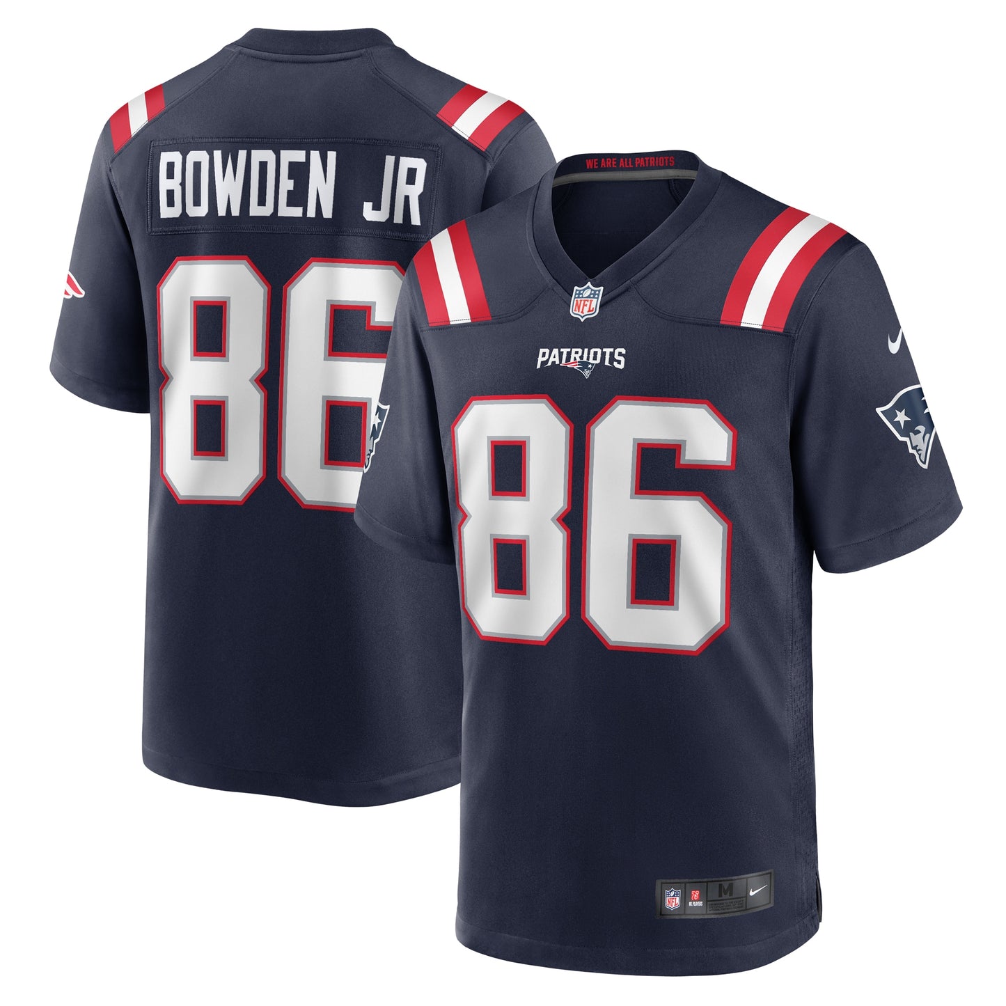 Lynn Bowden Jr. New England Patriots Nike Home Game Player Jersey - Navy