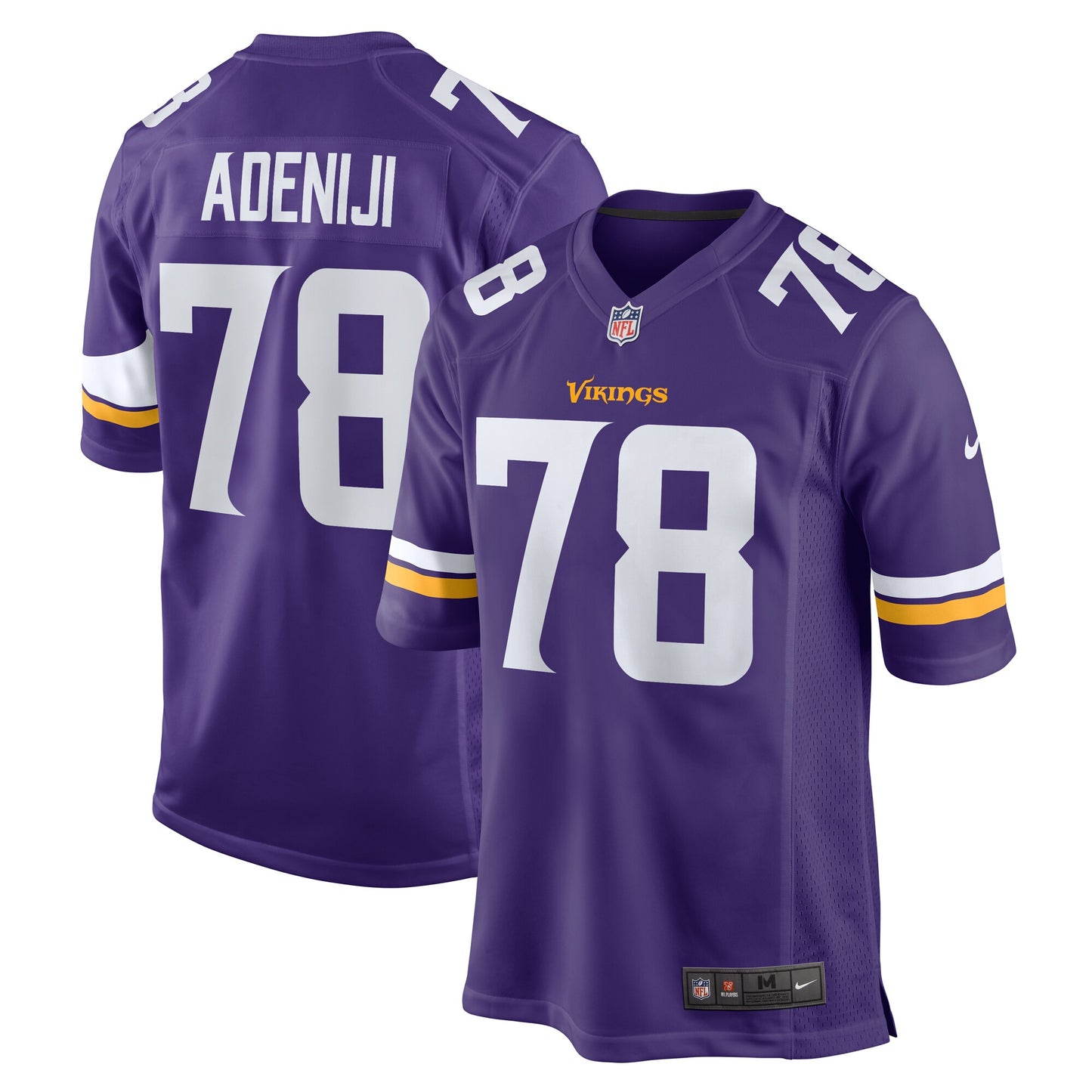 Hakeem Adeniji Minnesota Vikings Nike Team Game Jersey -  Purple