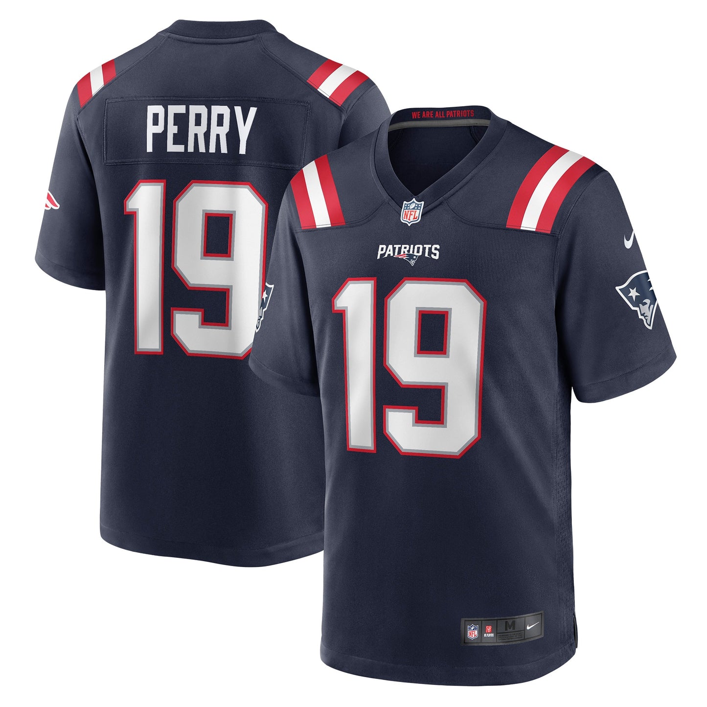 Malcolm Perry New England Patriots Nike Game Player Jersey - Navy