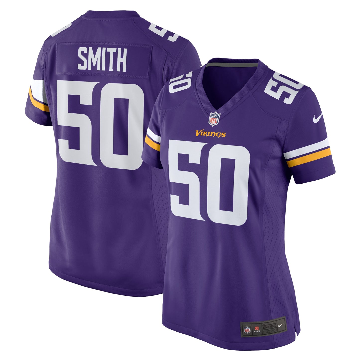 TJ Smith Minnesota Vikings Nike Women's Home Game Player Jersey - Purple