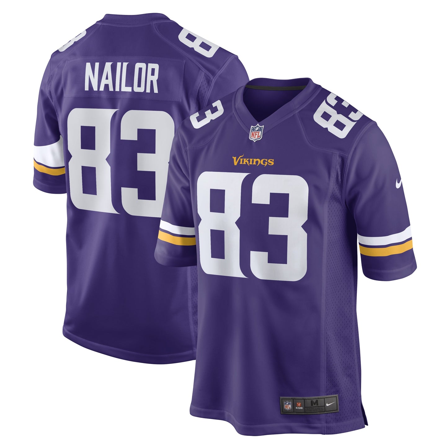 Jalen Nailor Minnesota Vikings Nike Game Player Jersey - Purple