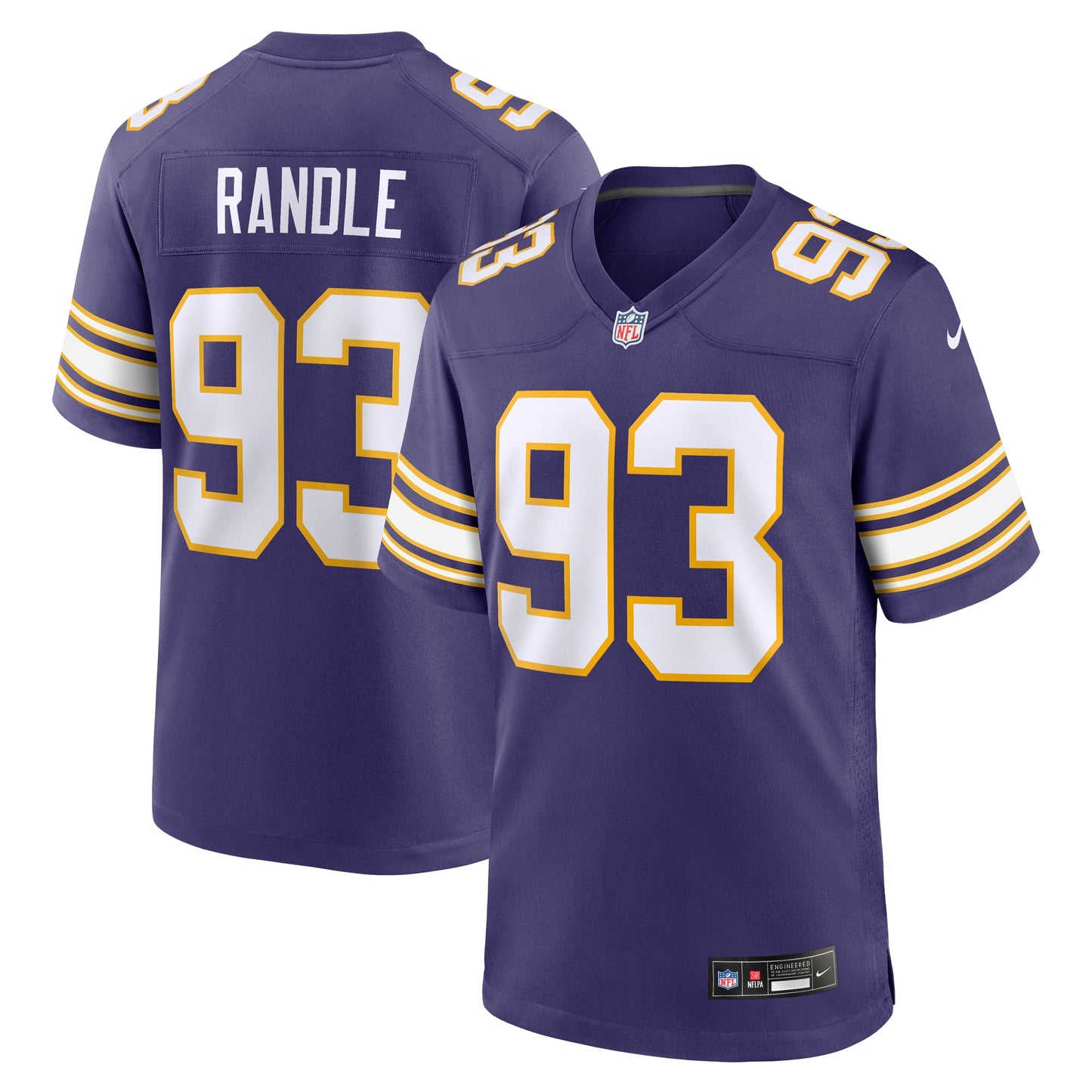 John Randle Minnesota Vikings Nike Classic Player Game Jersey - Purple