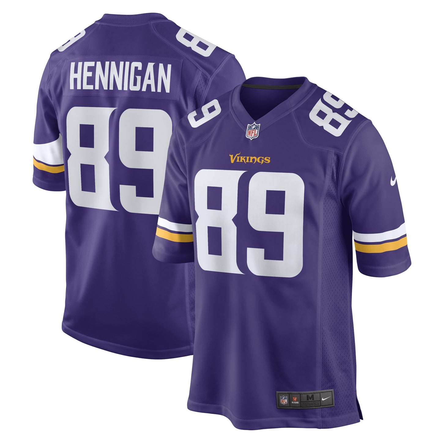Thomas Hennigan Minnesota Vikings Nike Game Player Jersey - Purple