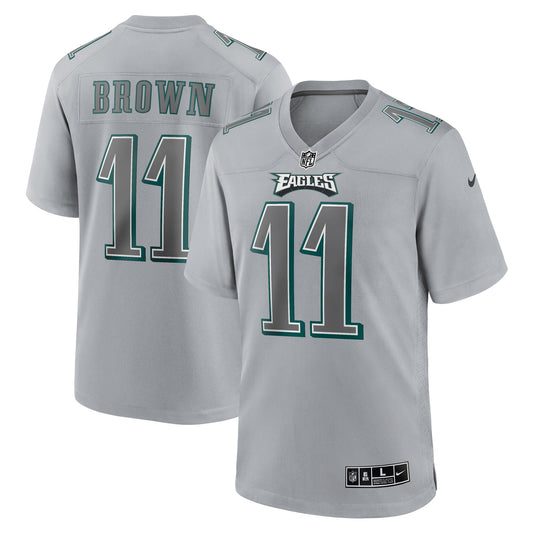A.J. Brown Philadelphia Eagles Nike Atmosphere Fashion Game Jersey - Gray