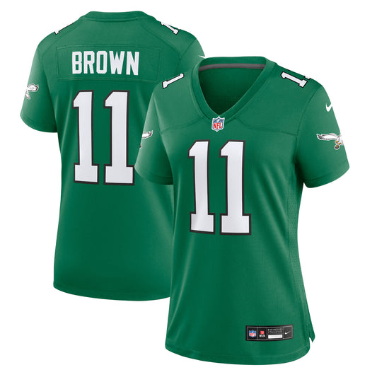 A.J. Brown Philadelphia Eagles Nike Women's Player Jersey - Kelly Green