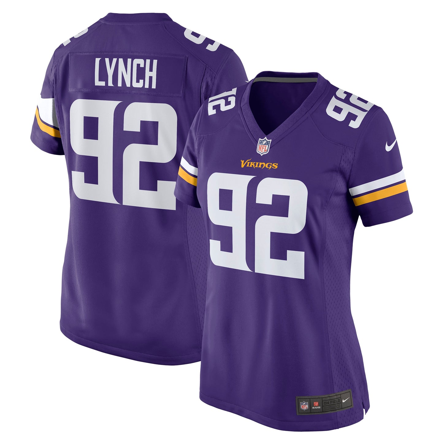 James Lynch Minnesota Vikings Nike Women's Game Player Jersey - Purple