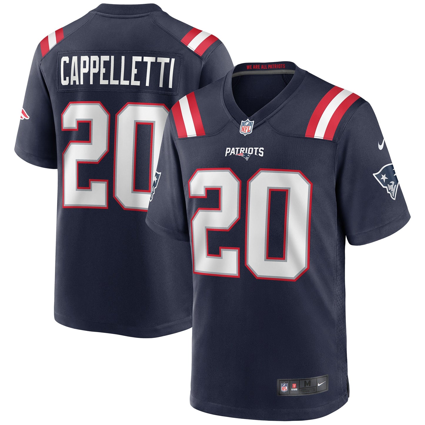 Gino Cappelletti New England Patriots Nike Game Retired Player Jersey - Navy