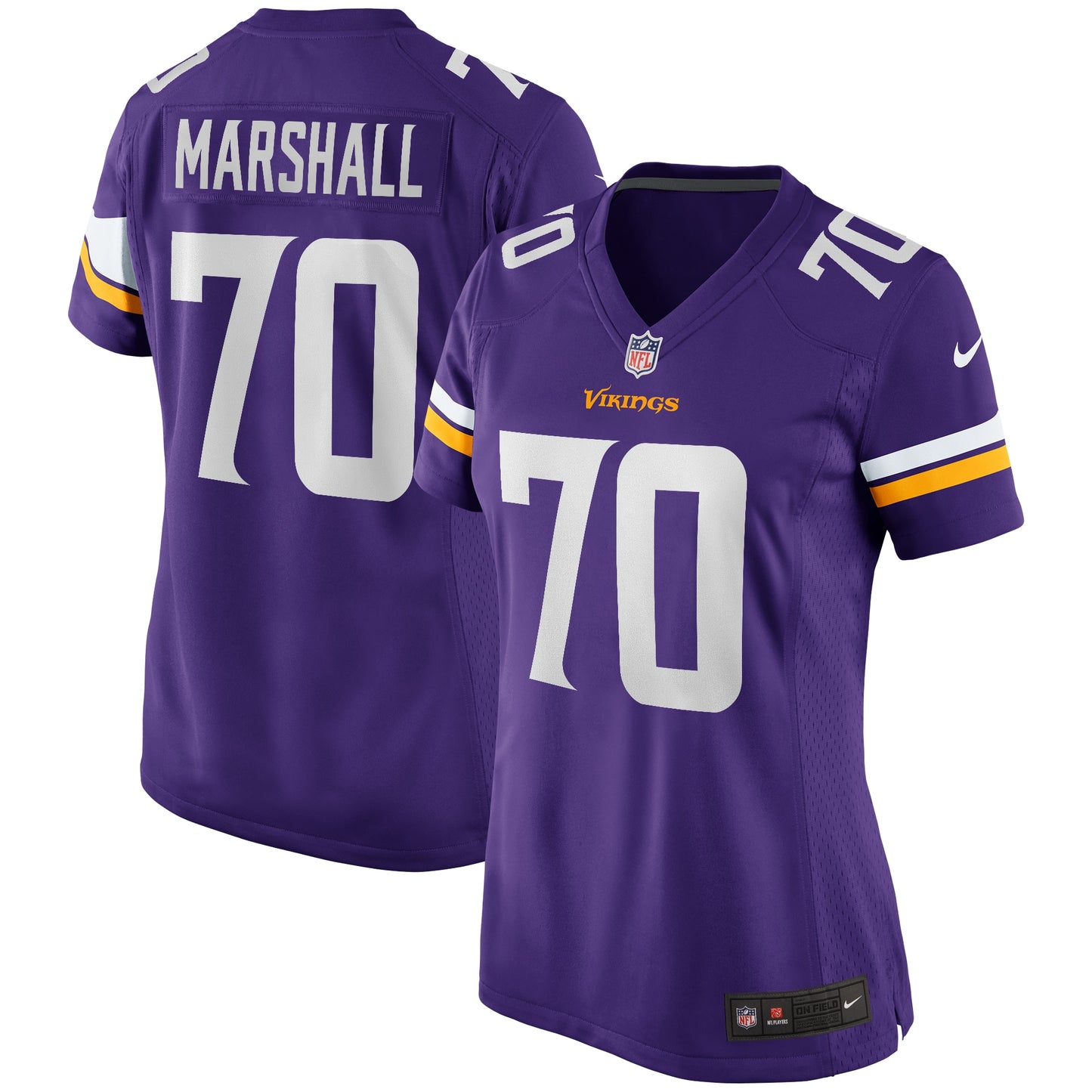 Jim Marshall Minnesota Vikings Nike Women's Game Retired Player Jersey - Purple