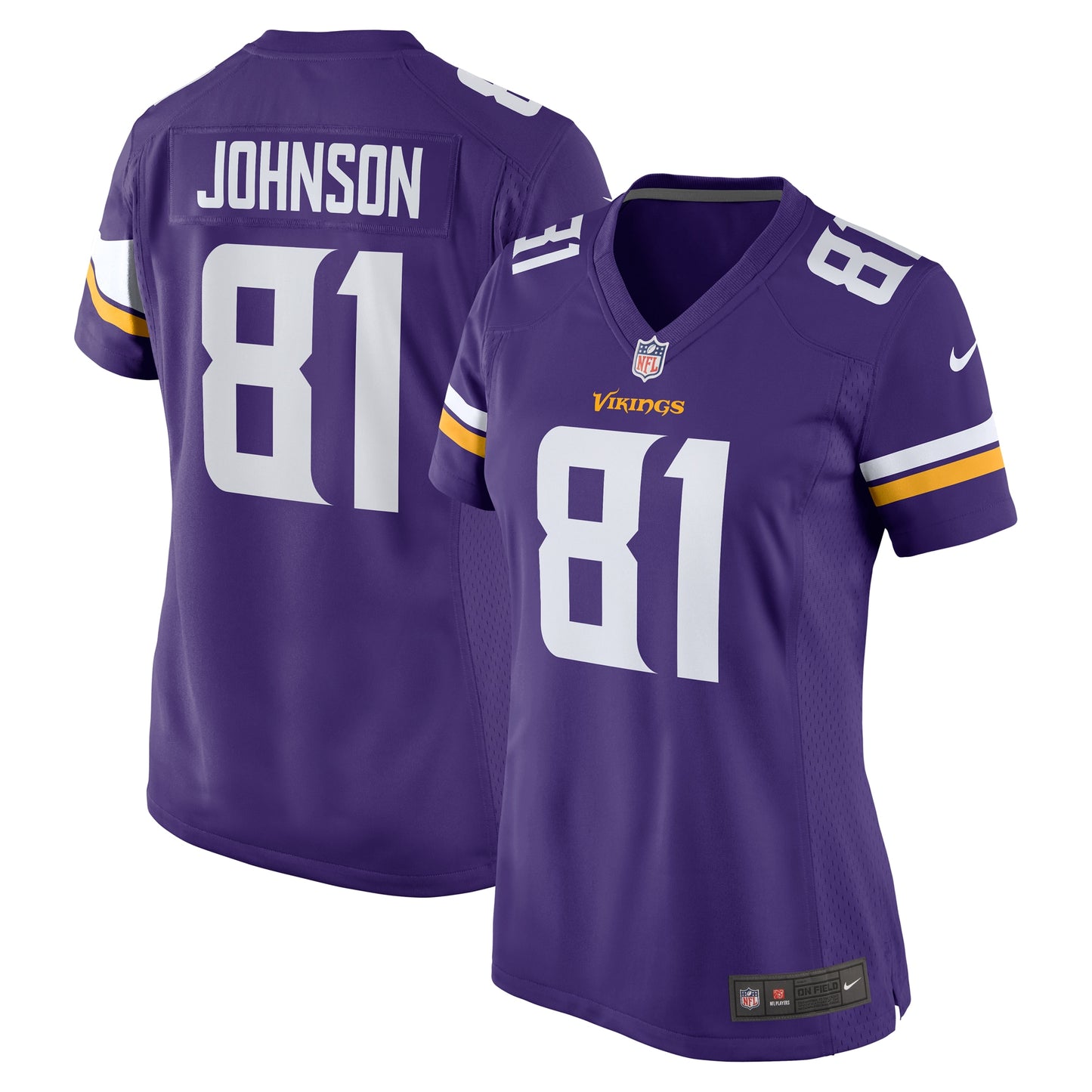 Bisi Johnson Minnesota Vikings Nike Women's Game Jersey - Purple