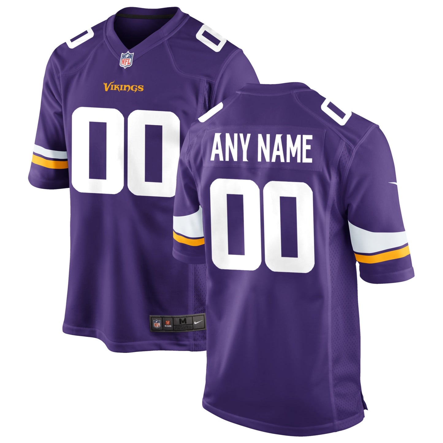 Minnesota Vikings Nike Custom Game Jersey - Purple