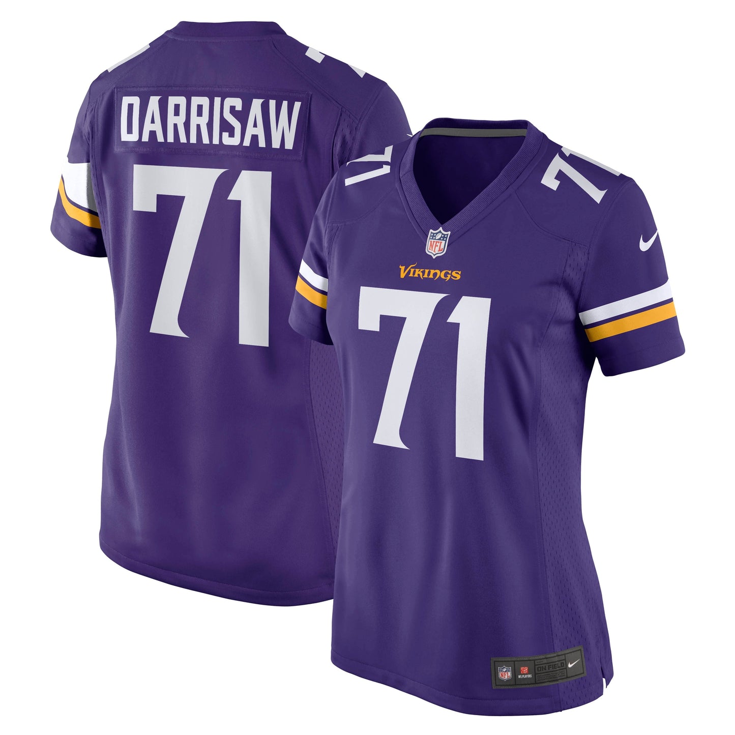 Women's Nike Christian Darrisaw Purple Minnesota Vikings Game Jersey