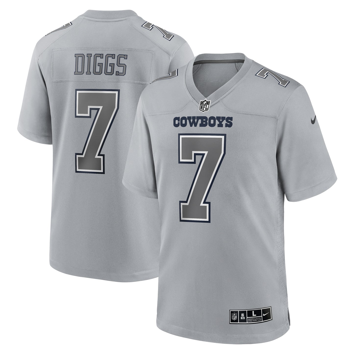 Trevon Diggs Dallas Cowboys Nike Atmosphere Fashion Game Jersey - Gray