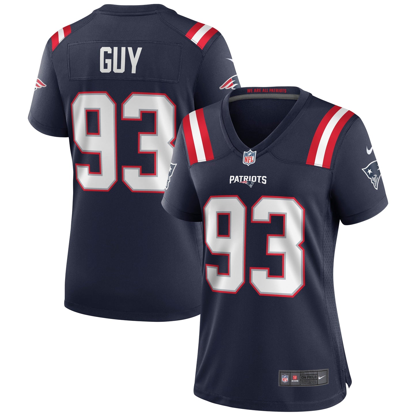 Women's Nike Lawrence Guy Navy New England Patriots Game Jersey