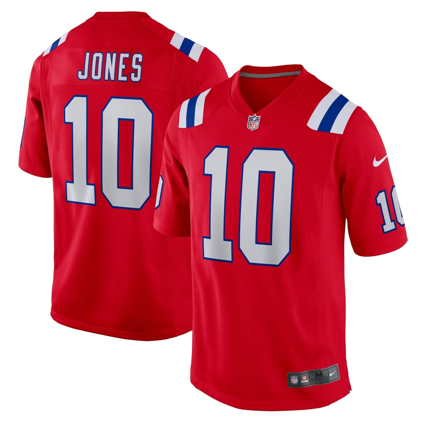 Men's Nike Mac Jones Red New England Patriots Alternate Game Jersey